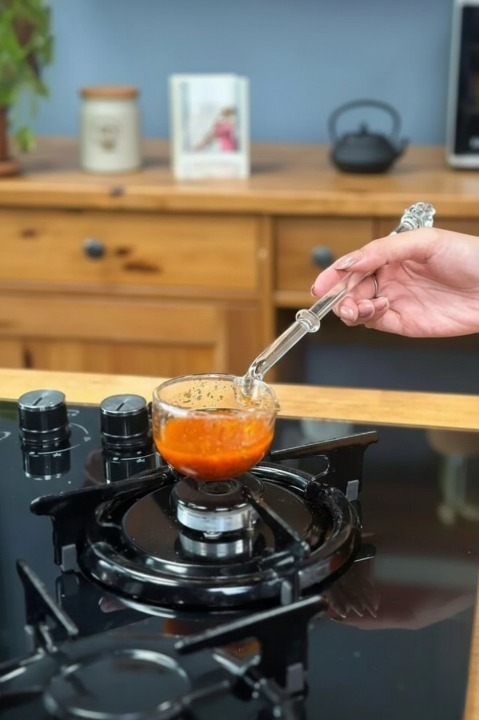 Isiya Dayanıklı Cam Yemek Kepçesi