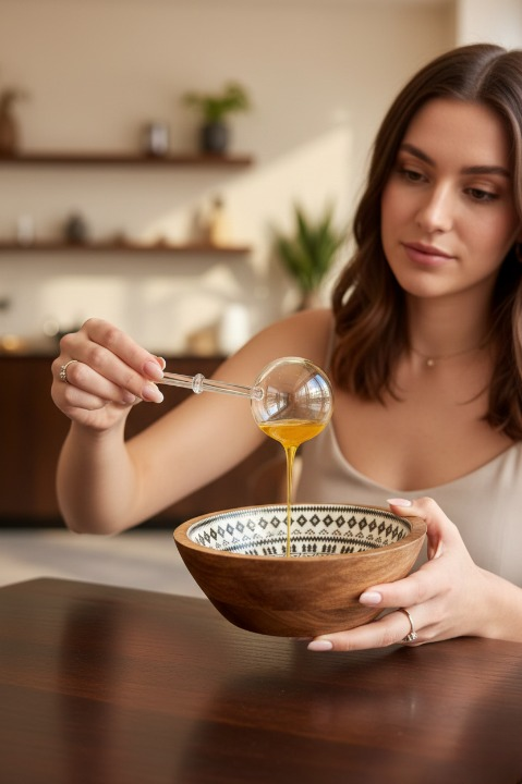 Isiya Dayanıklı Cam Yemek Kepçesi