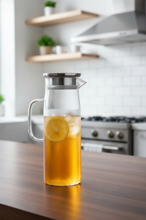 Kapaklı Filtreli Cam Sürahi 1.8lt