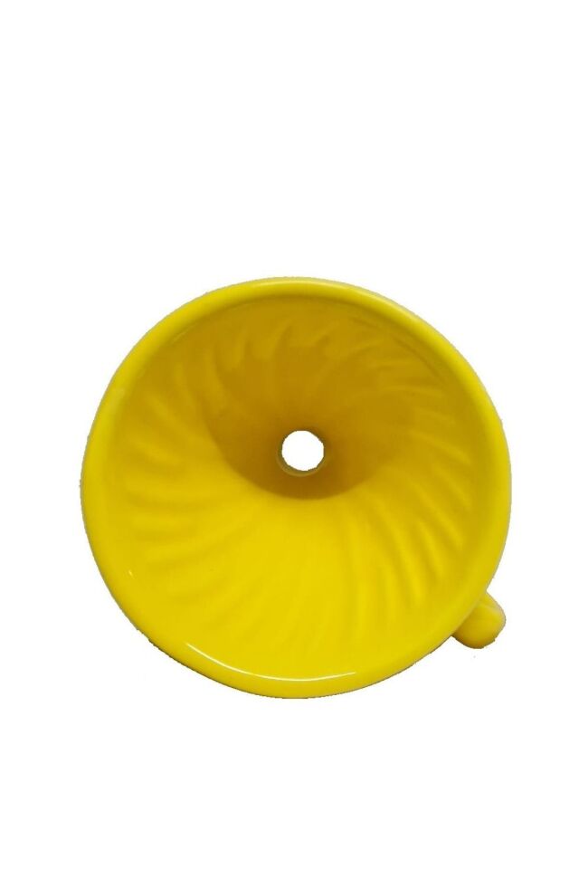 V60 02 Dripper Seramik Kahve Demleme Ekipmanı (Hardal Sarı)