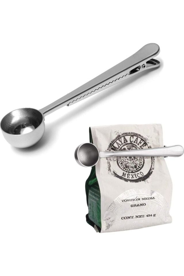 Kahve Şeker Kaşığı / Paslanmaz Mandallı Kahve Kaşığı