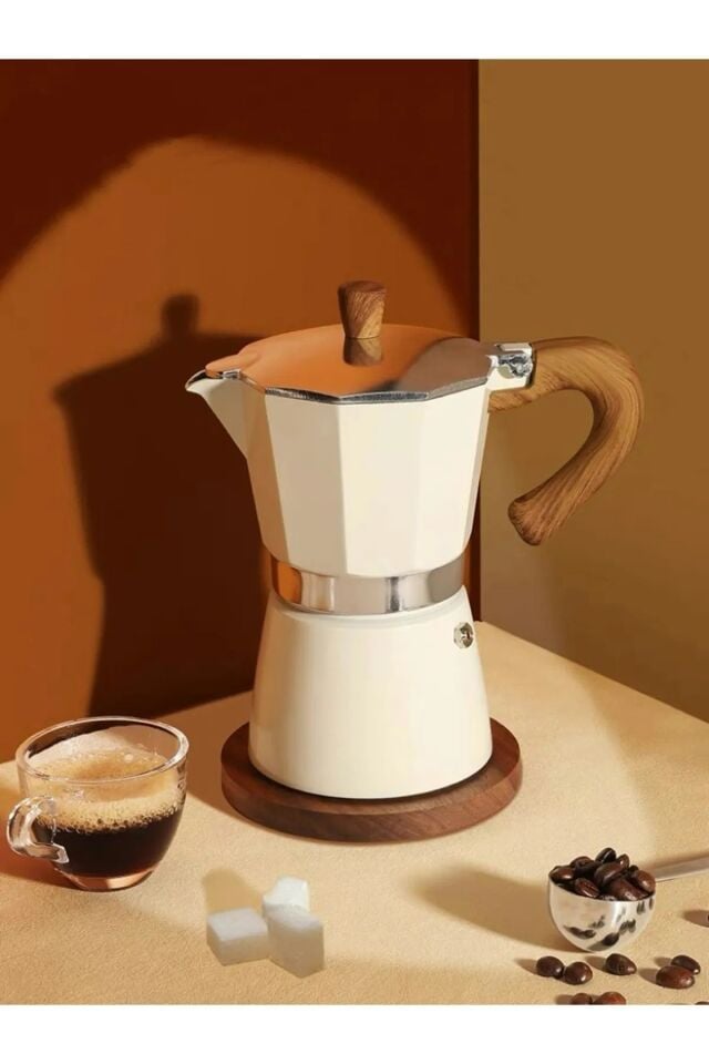 Moka Pot Espresso 6 Fincan Ocak Üstü