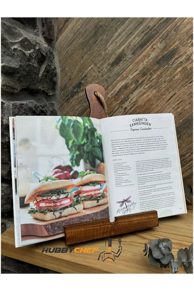 Masif Yemek Kitabı Standı, Yemek Kitabı Tutacağı, Kitap Standı