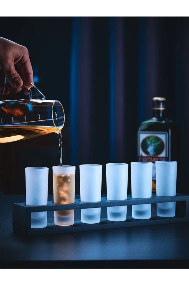 Buzlu Shot Bardağı Likör Bardağı 6lı Set