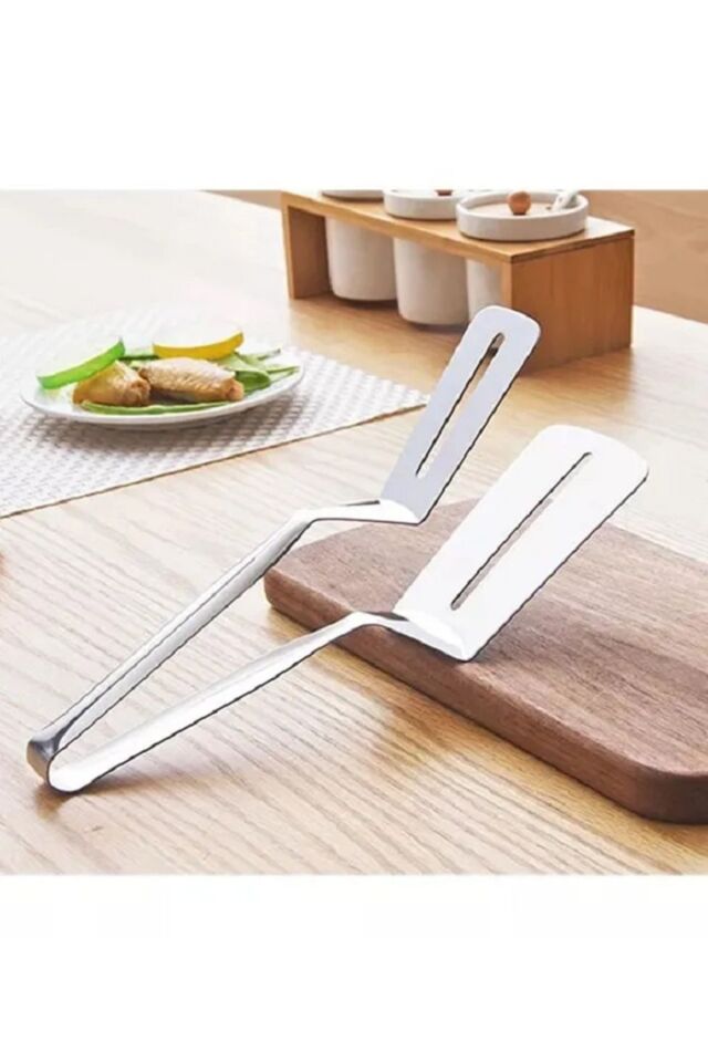 Paslanmaz Çelik Maşa Spatula Maşa