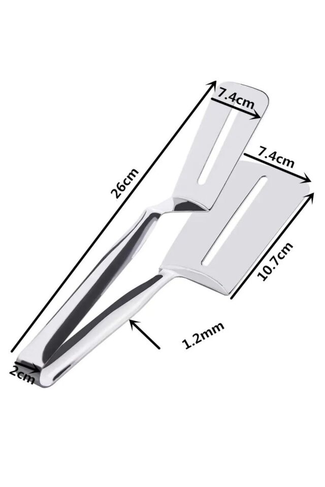 Paslanmaz Çelik Maşa Spatula Maşa