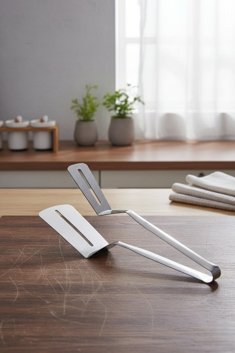 Paslanmaz Çelik Maşa Spatula Maşa