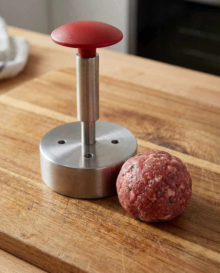 10 cm Hamburger Köftesi Kalıbı - Metal Presi