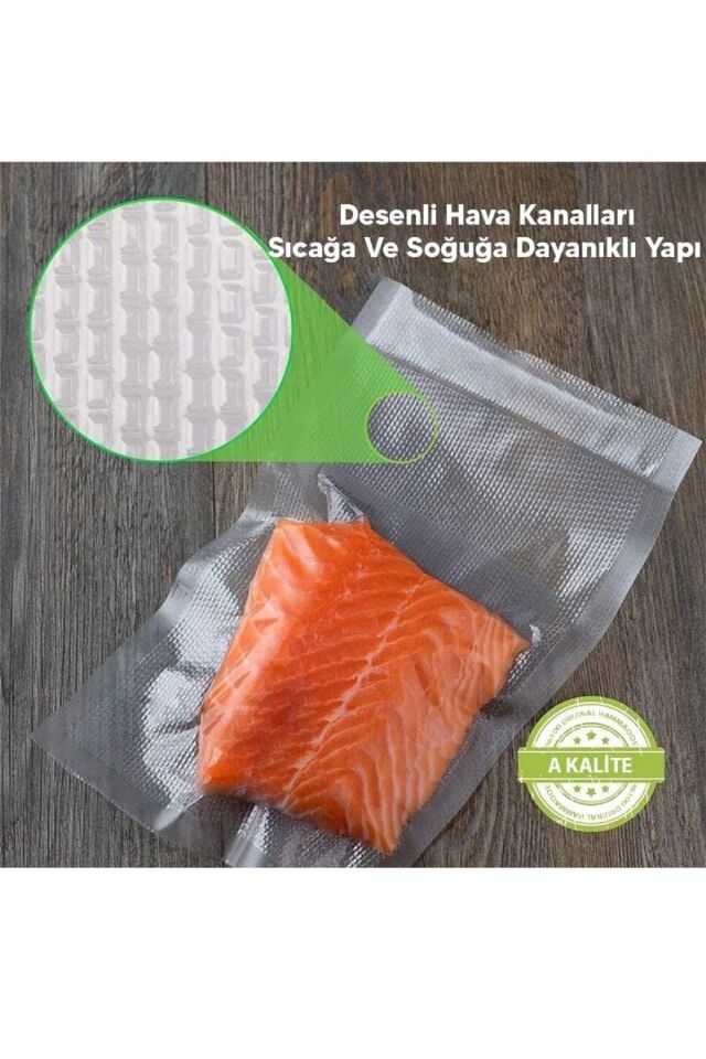 Tırtıklı Vakum Makinesi Poşeti Ev Tipi 20X30CM