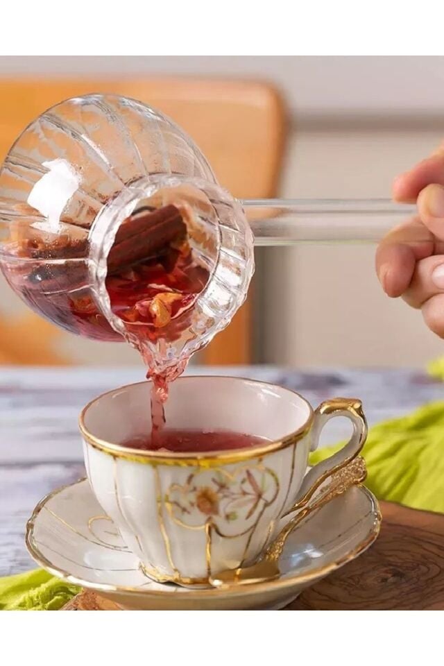 Cam Cezve Ateşe Dayanıklı Borasilikat Oluklu 550ml