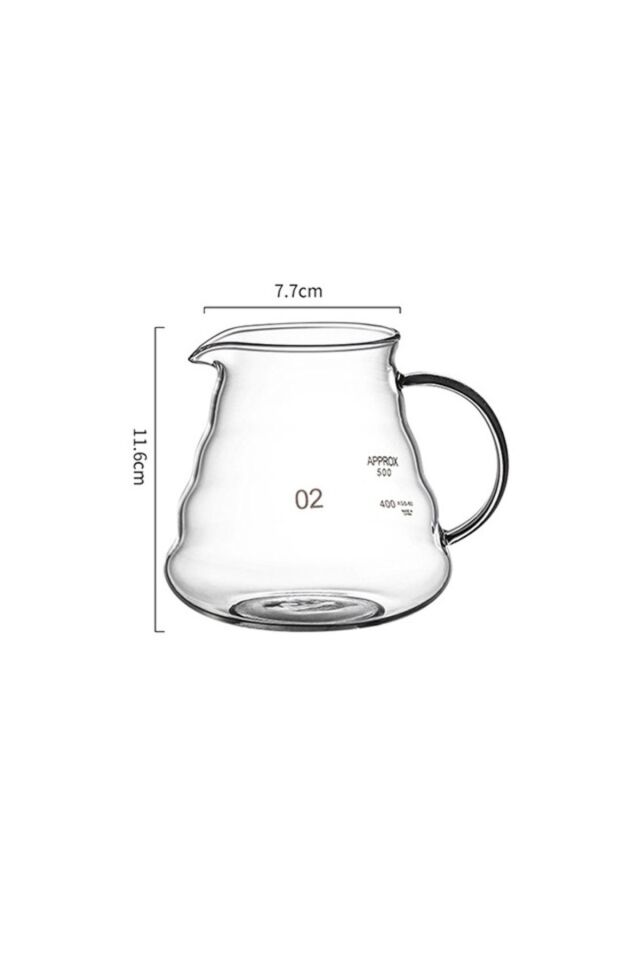 Kahve Demleme Seti V60 Dripper Coffee Server 600ml Demleme Coffee Pot