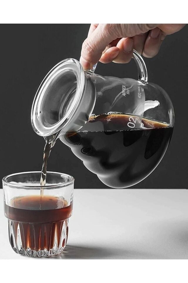 Kahve Demleme Seti V60 Dripper Coffee Server 600ml Demleme Coffee Pot