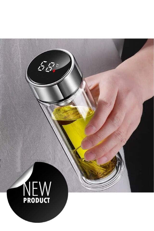 Dijital Sıcaklık Göstergeli Termos Mug Akıllı Termos Mug 500ml