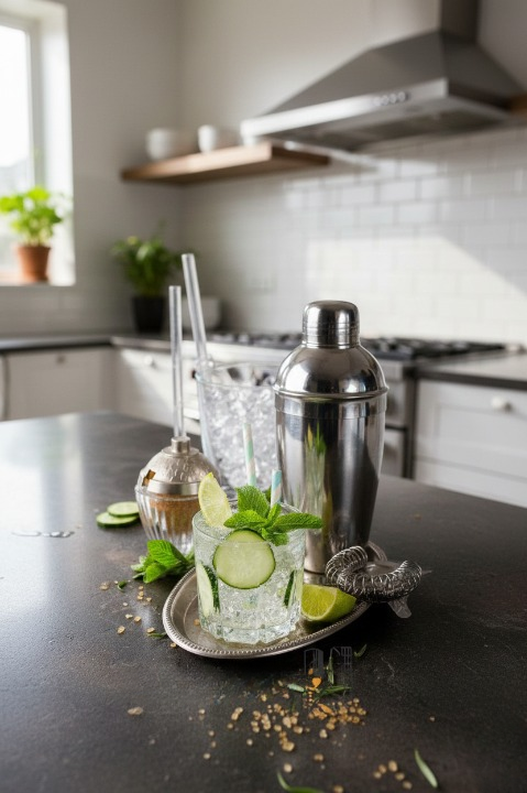 Shaker Kokteyl Shaker Paslanmaz Çelik 500ml