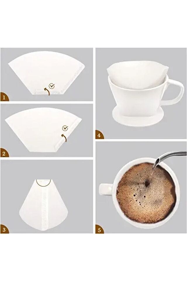 Barista Kahve Demleme Filtre Kağıt No 02 100lü Paket Colombian 80gr Filtre Kahve