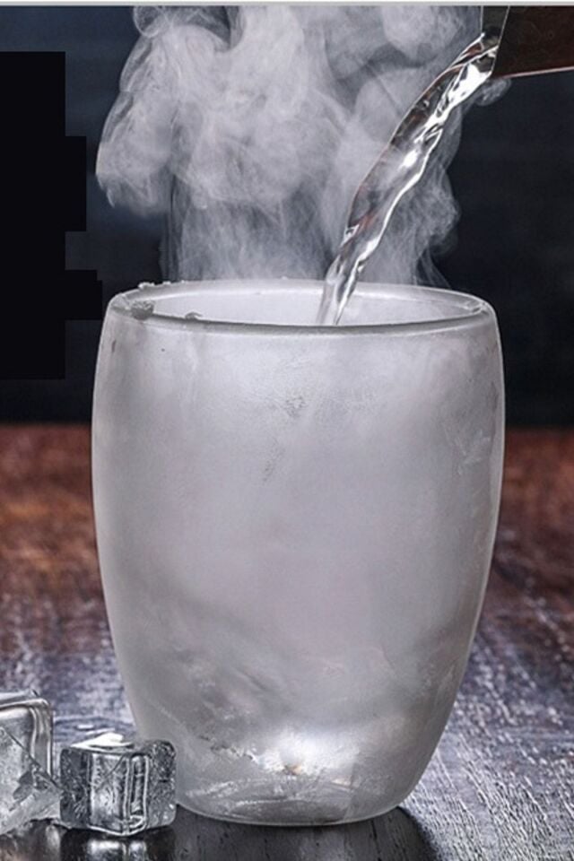 Çift Camlı Çift Cidarlı Cam Bardak 250 Ml 2li Set Ev Ofis Bardağı Çift Katlı Isı Yalıtımlı Bardak