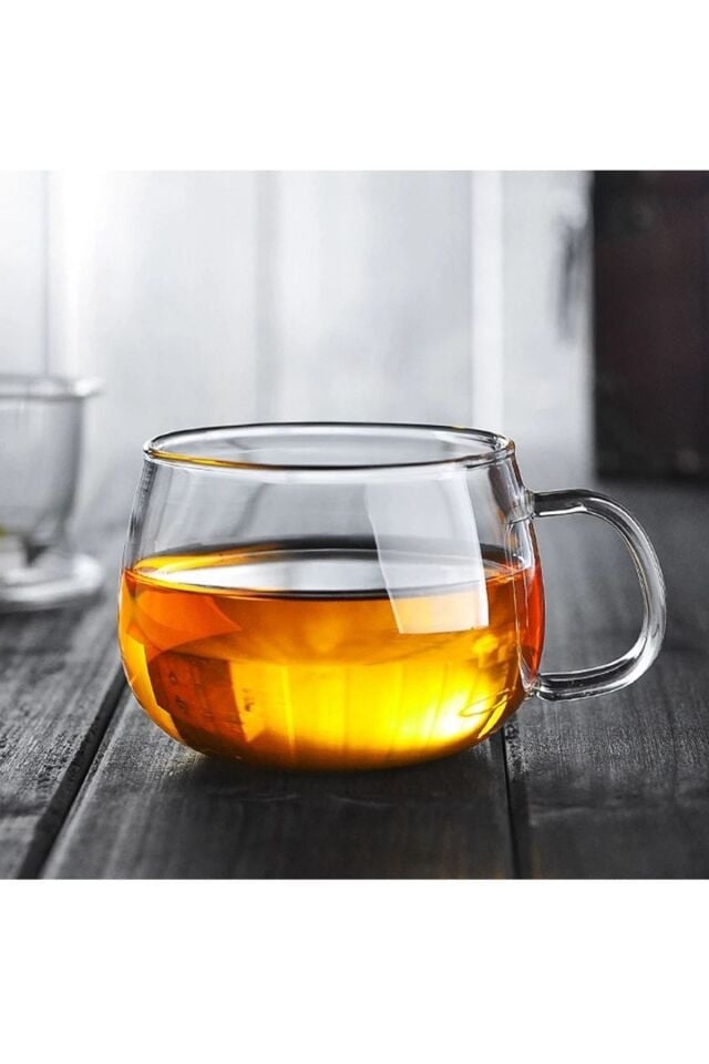 Ince Kulplu Çay Bardağı Zarif Tasarım 6lı Set 300ml