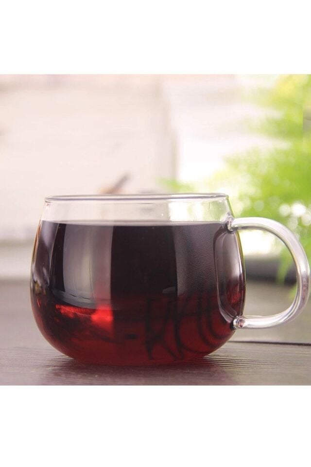 Ince Kulplu Çay Bardağı Zarif Tasarım 6lı Set 300ml