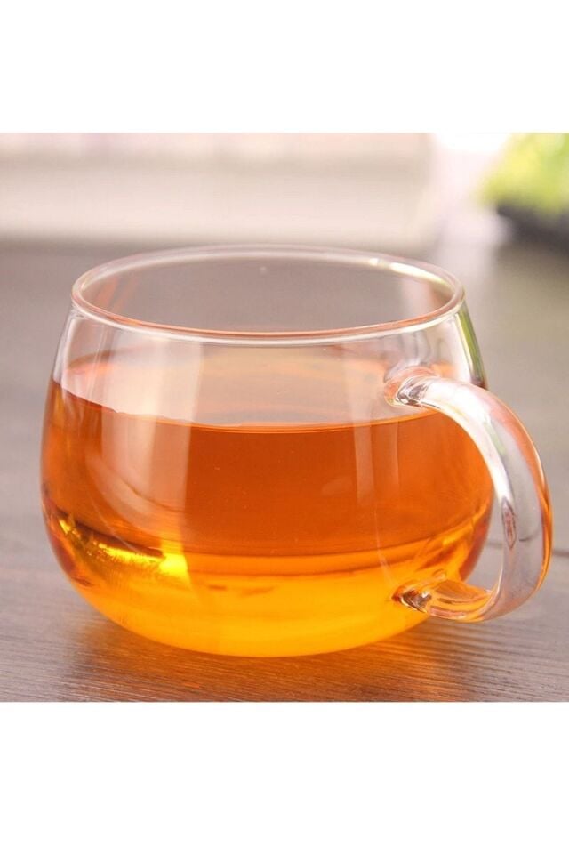 Ince Kulplu Çay Bardağı Zarif Tasarım 6lı Set 300ml