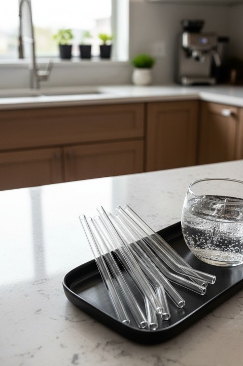 Şeffaf Cam Pipet 6lı Temizleme Fırçası Set