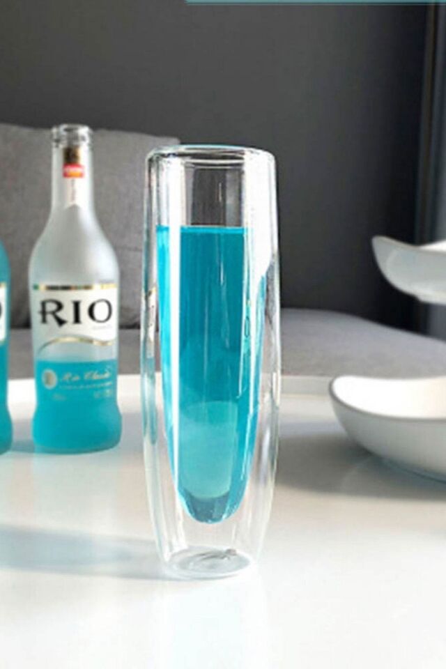 Kokteyl Şampanya Bardağı Mimosa Bardağı Cidarlı Bardak 4lü Set 250ml