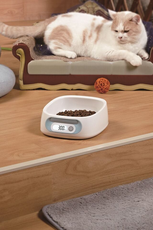 Dijital Kedi Köpek Mama Ve Su Kabı Elektronik Beslenme Kabı 2kg/1g