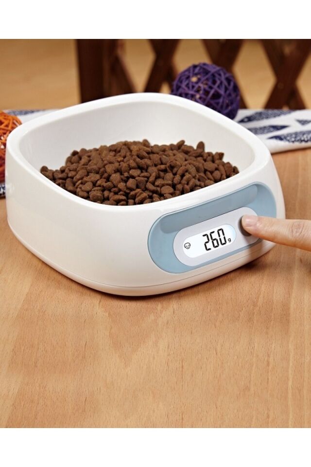 Dijital Kedi Köpek Mama Ve Su Kabı Elektronik Beslenme Kabı 2kg/1g
