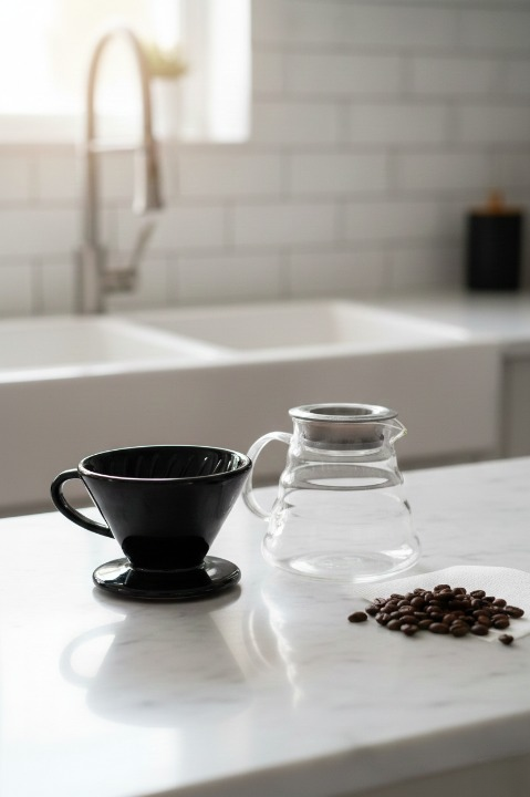 Filtre Kahve Demleme Seti Dripper Set