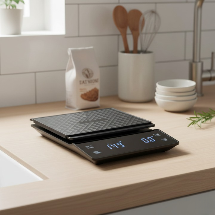 Kahve Terazisi Hassas Zaman Ayarlı Mutfak Tartısı 3kg