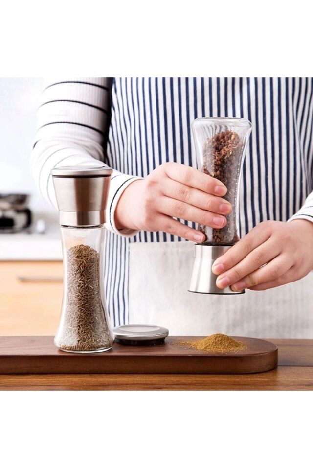 Baharat Öğütücü Seramik Dişli 200ml Paslanmaz 1 Adet