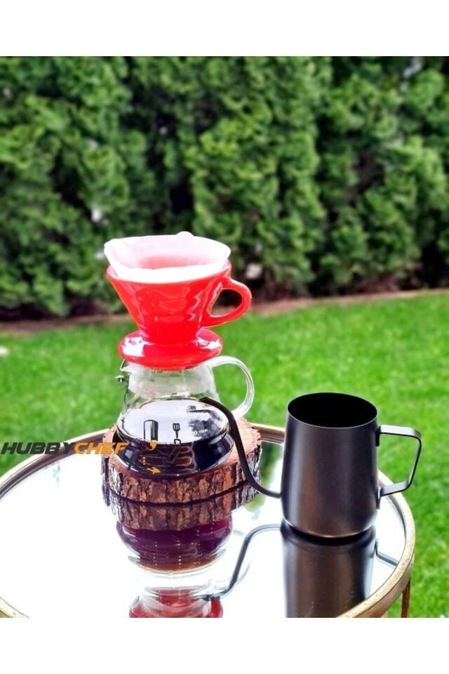Kahve Demleme Seti V60 Dripper 600ml Seramik Fincan Kahve Demleme Ibriği