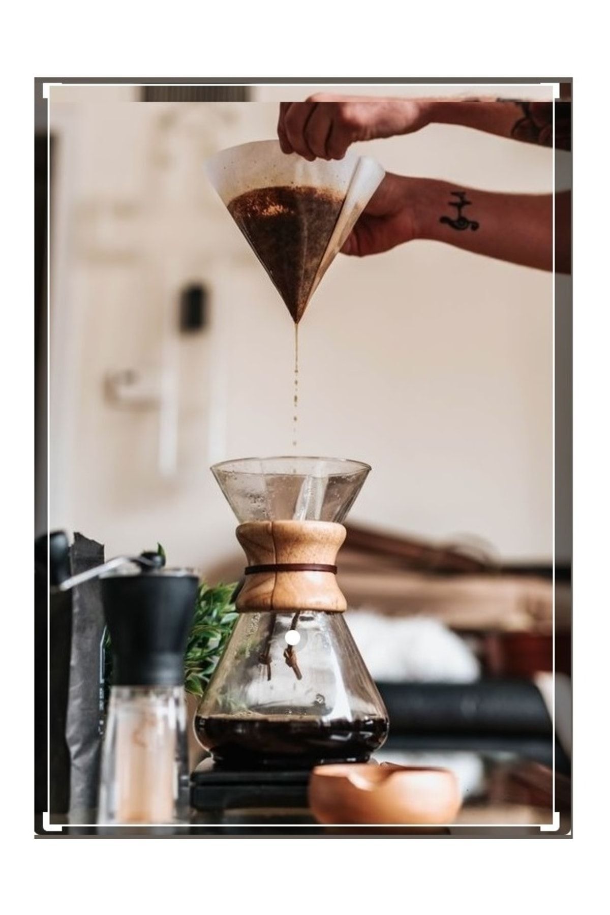 Filtre Kahve Demliği Chemex Dripper 800ml
