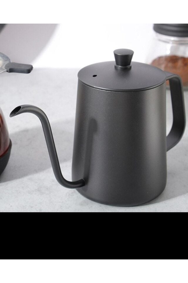 Filtre Kahve Demleme Ibriği Black Goat Kapaklı 600ml