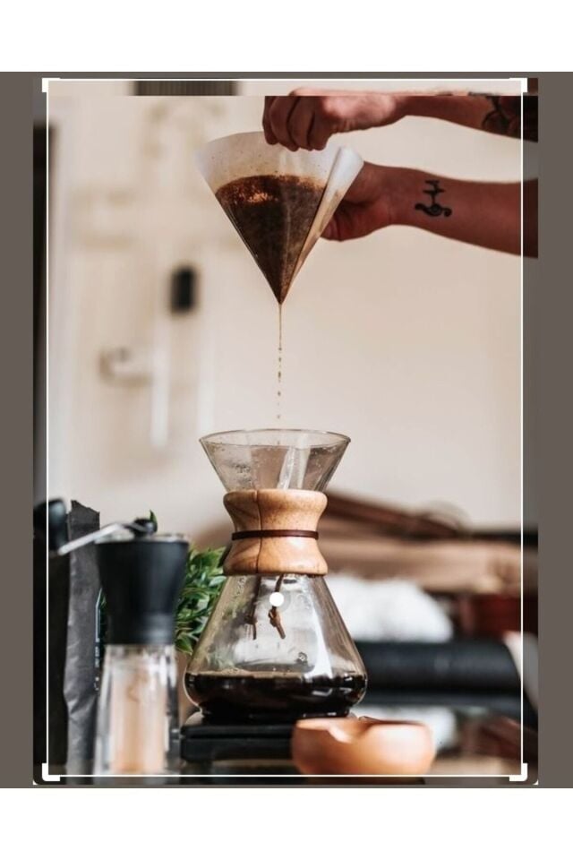 Filtre Kahve Demliği Chemex Dripper Seti 600ml
