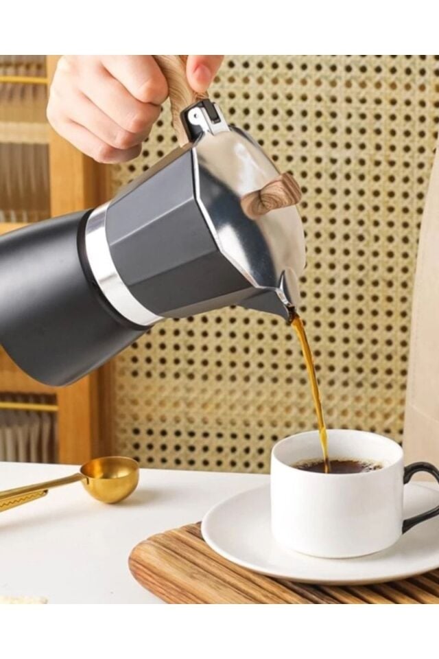 Moka Pot Espresso 6 Fincan Ocak Üstü