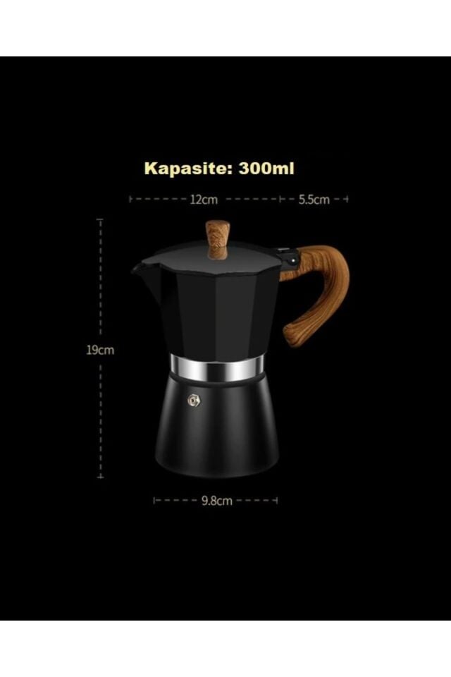 Moka Pot Espresso 6 Fincan Ocak Üstü