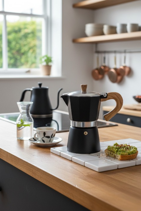 Moka Pot Espresso 6 Fincan Ocak Üstü