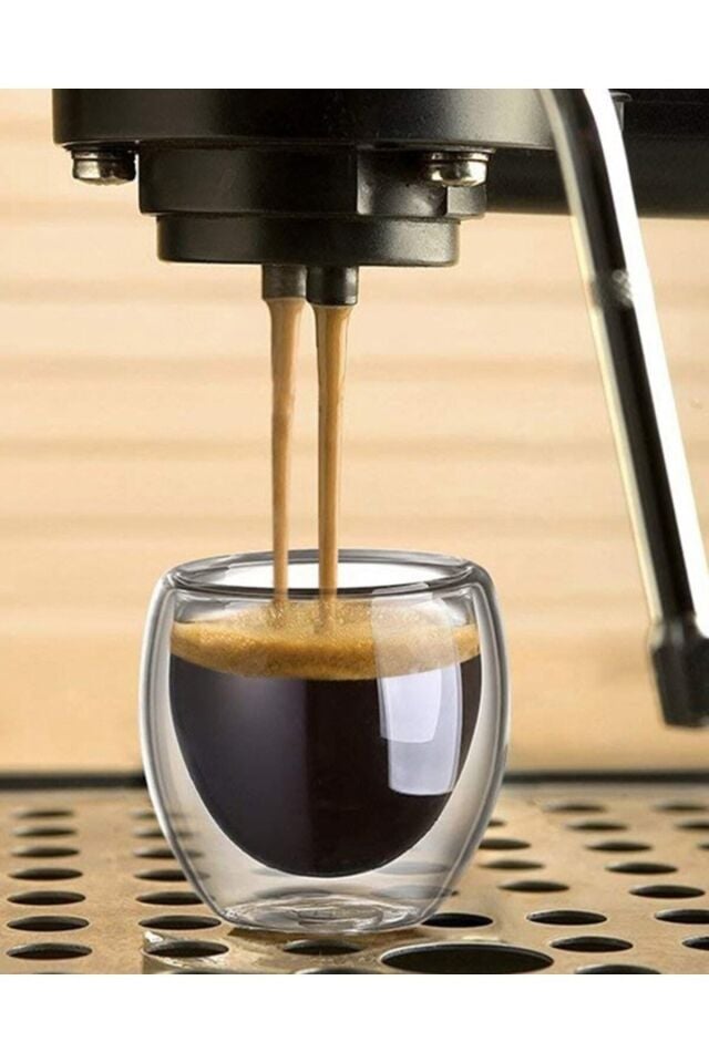 Çift Cidarlı Bardak Espresso Bardağı 6 Adet 80ml