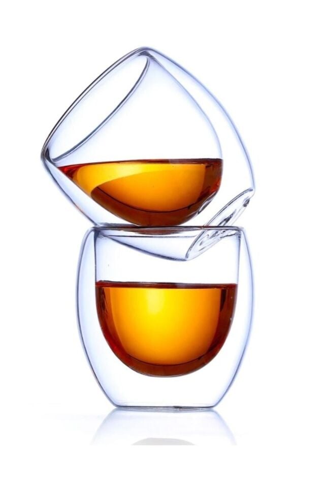 Çift Cidarlı Bardak Espresso Bardağı 6 Adet 80ml