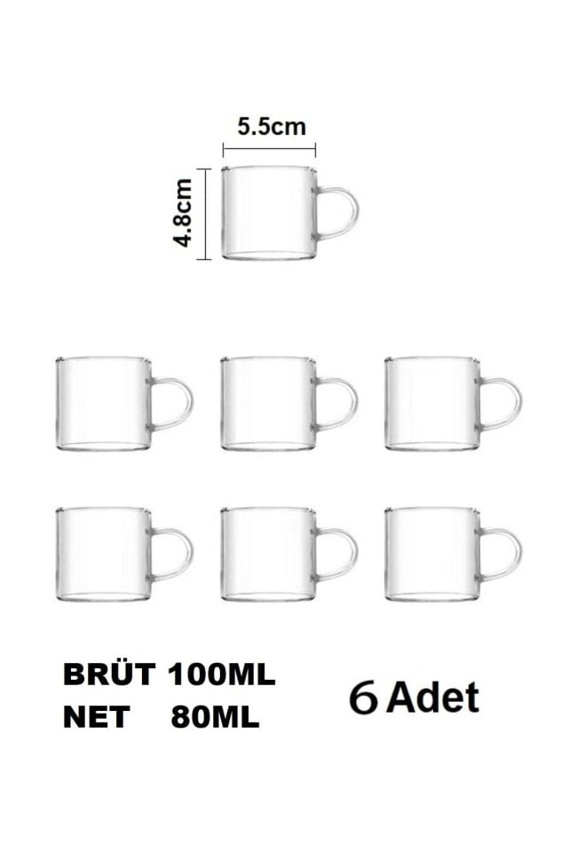 Espresso Bardağı 6 Lı Set Kahve Bardağı