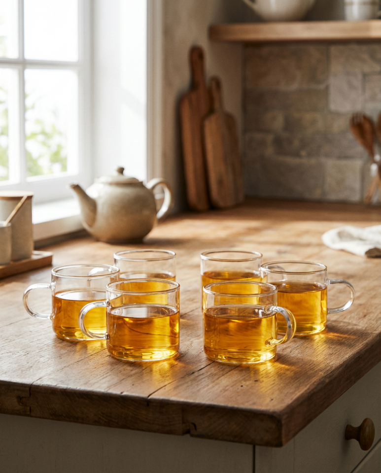 Kulplu Espresso Bardağı 6 Lı Set Kahve Bardağı