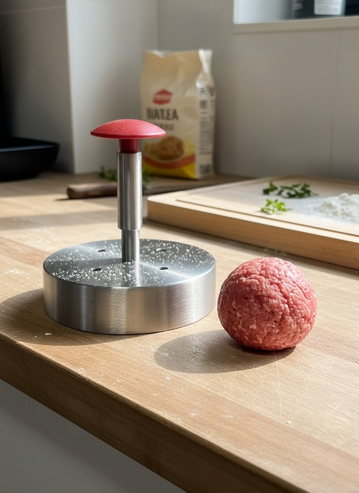 14cm Hamburger Köfte Kalıbı ve Şekillendirici - Büyük Boy
