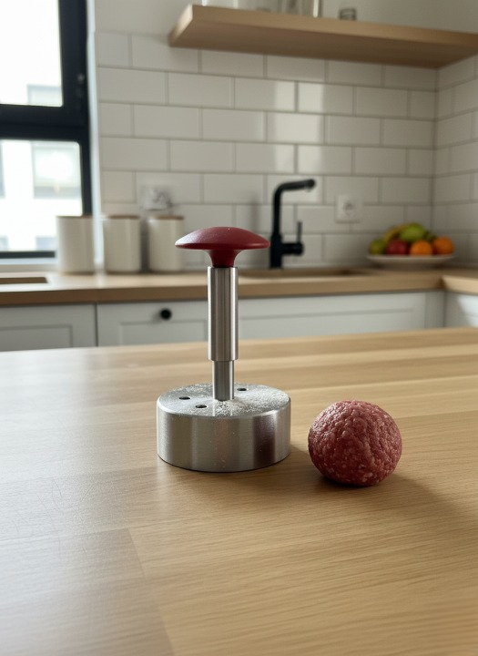 9cm Hamburger Köfte Kalıbı ve Şekillendirici - Ev Tipi