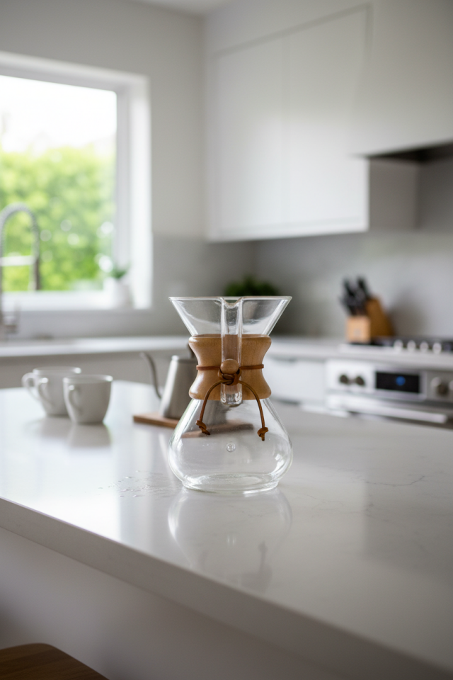 Chemex Demleme 600ml - Cam Kahve Hazırlama Seti