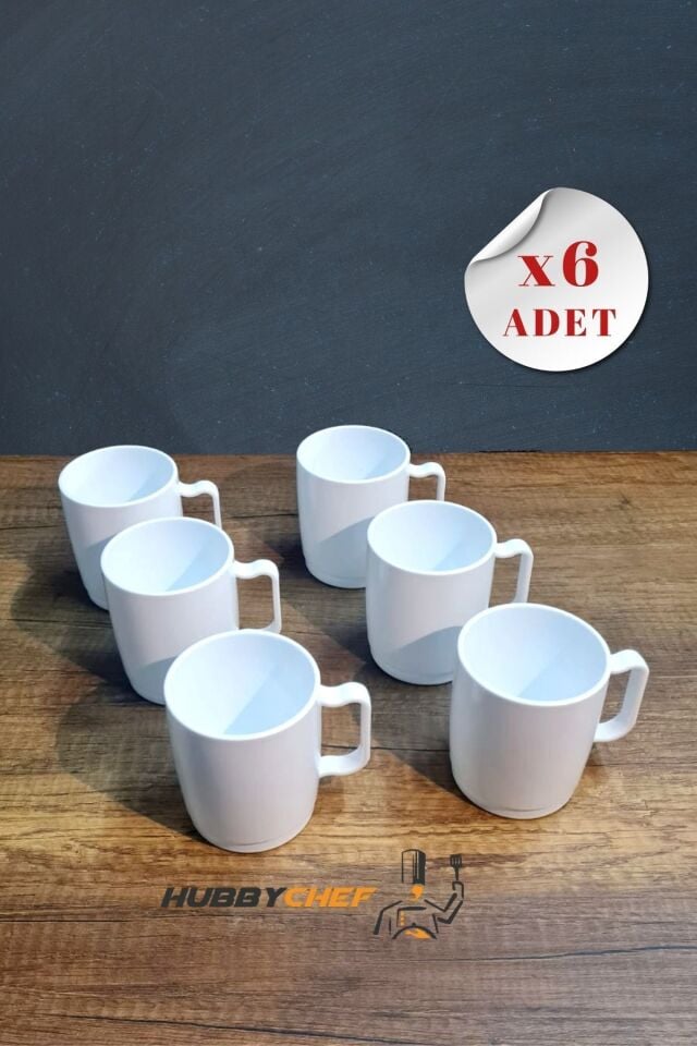 Kırılmaz Kupa Marin Bardak 300ml 2li Set Beyaz