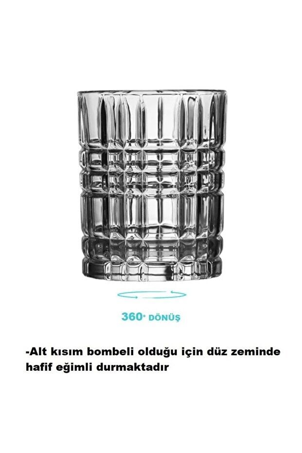 Kokteyl Bardağı Kadehi 360 Dönen Cam Bardağı 2li Set 300ml