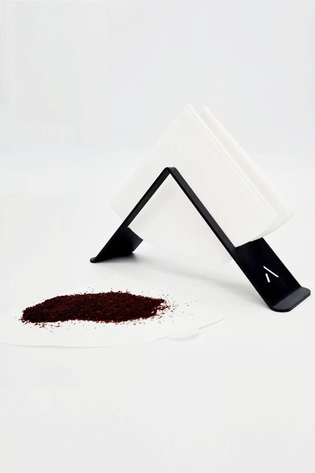 Filtre Kahve Kağıdı Tutucu Stand Aparatı Dekoratif Metal Peçetelik