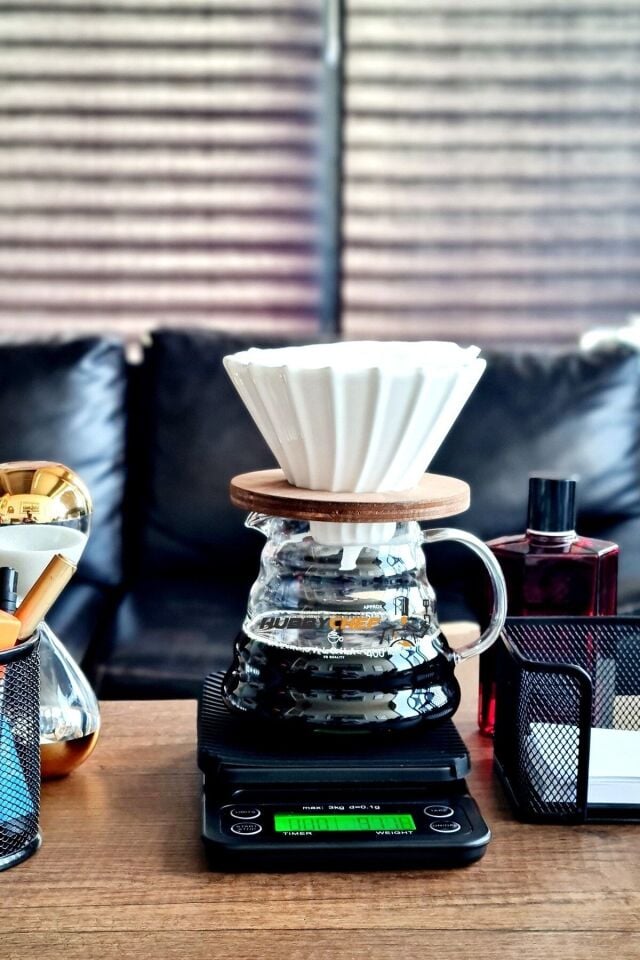 Kahve Demleme Seti Dripper Kahve Terazisi 3 kg 0.1 gr
