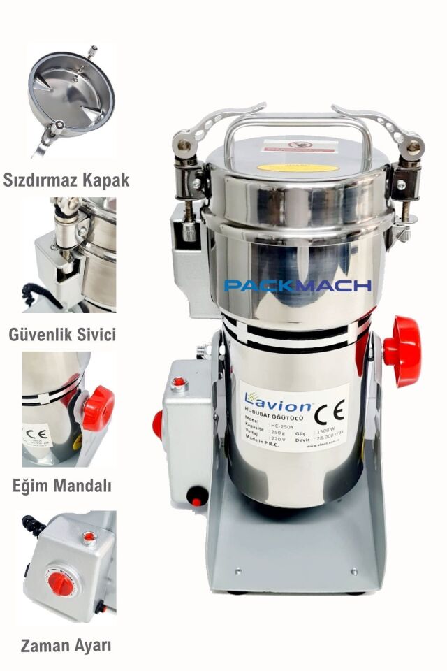 Lavion Profesyonel Bitki Ve Baharat Öğütücü 250 Gr 28.000 Devir HC250Y