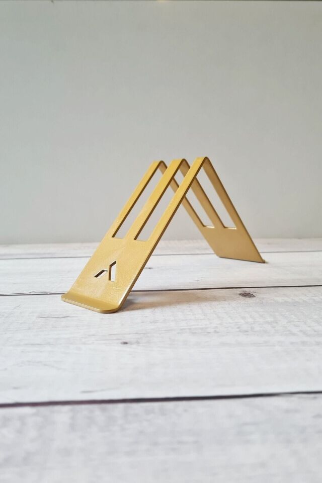 Filtre Kahve Kağıdı Tutucu Stand Aparatı Dekoratif Metal Peçetelik GOLD